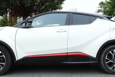 Tapicería roja para Toyota C-HR CHR 2016-2024 carrocería puerta lateral cubierta moldeada 4 piezas - Imagen 1 de 4