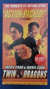 Twin Dragons VHS Screener - Demo - Promo - NEW & SEALED - Picture 1 of 2