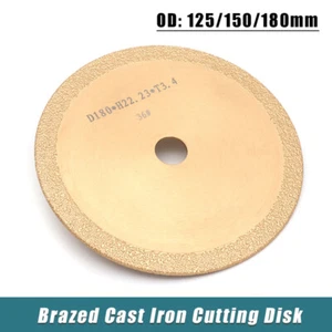125-180mm Brazed Cast Iron Cutting Disk Diamond Saw Blade Ceramic Jade Marble - Picture 1 of 5