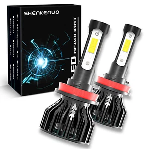 H11 LED Headlight Bulb, 6000K White,High Low Beam H11 Headlight Bulb, Pack of 2 - Picture 1 of 14