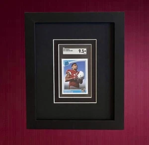 BLACK SHADOW BOX/FRAME FOR SGC GRADED CARDS WITH TWO MATS & UV PROTECTION! - Picture 1 of 1