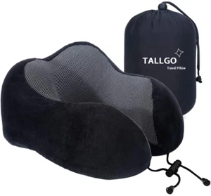 Travel Pillow, Best Memory Foam Neck Pillow Head Support Soft Pillow for Sleepin - Picture 1 of 7