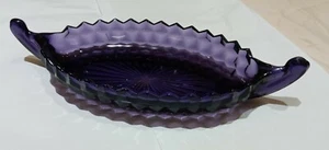 SUN PURPLE FOSTORIA AMERICAN, oval serving bowl with handles - Picture 1 of 4