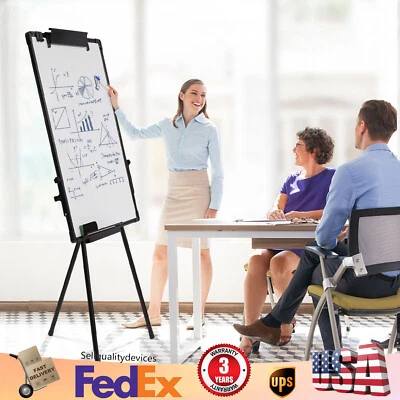 Magnetic Dry Erase Board With Stand Tripod Whiteboard Easel Adjustable Height US - Image 1 of 4
