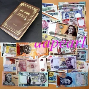 100 Pcs World Banknotes Paper Money Foreign 50 Countrie Currency Gift With Album - Picture 1 of 12