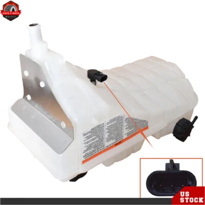 For Peterbilt 386 389 Kenworth Heavy Duty Coolant Reservoir Tank w/ Cap & Sensor - Image 1 of 4