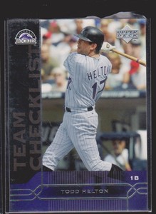 Todd Helton Cards Inserts Vintage Premium Collection LOOK