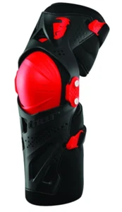 Coppia Ginocchiere Moto cross Enduro Bambino Thor Force XP Kneeguard Nero rosso - Foto 1 di 1