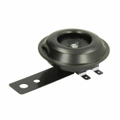 CLACSON MOTO SCOOTER QUAD 12V 1.5A DIAM. 70 mm CON PIASTRA FISSAGGIO UNIVERSALE - Immagine 1 di 3