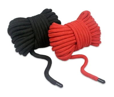 2pack - Soft Cotton Rope 11m/36ft BDSM Bondage Shibari Restraints w/ Rubber Ends - Image 1 of 4