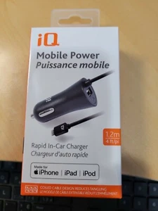 *Neuf* Chargeur de voiture rapide iQ Mobile Power - iPhone, iPad et iPod - Photo 1 sur 1