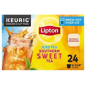 Lipton Southern Sweet Iced Tea K Cup Pods 24 Stück Gebrühter Eistee - Bild 1 von 6