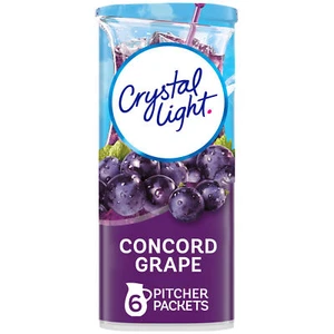 Crystal Light Concord Grape Artificially Flavored Powdered Drink Mix, 6 ct Pitch - Picture 1 of 1