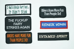 Funny, Adult, Novelty, Ironic, Iron On, Biker Patches, Assorted Styles - Picture 1 of 13