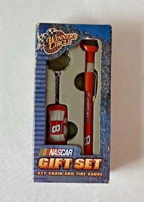 VTG 2003 Winners Circle Nascar Gift Set Key Chain & Tire Gauge Dale Earnhardt Jr - Image 1 of 4