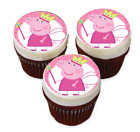 Peppa Pig Edible Cake Or Cupcake Topper Icing Image Round A4 Or Cupcakes 