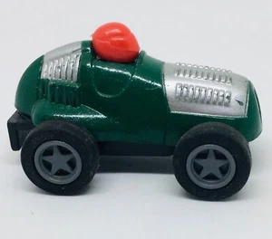 Vintage Mini Racer Self Propelled Wind Roll Metal Preowned Green Silver Red GUC - Picture 1 of 7