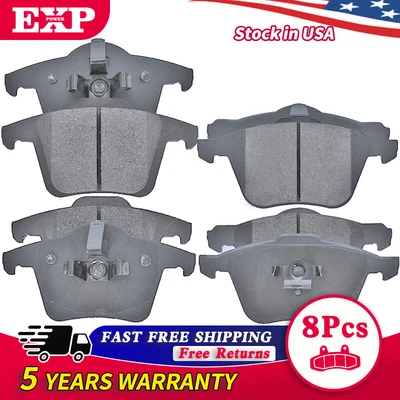 Semi-Metal Brake Pads Kit For Volvo XC90 2003 2004 2005 2006-2014 Front and Rear - Image 1 of 4