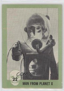 1961 Nu-Cards Horror Monsters Series 1 White Backs Man From Planet X #22 ne4
