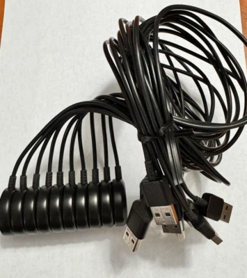 Lot of 10 Authentic Samsung OEM Galaxy Watch Wireless Charger USB Cables - Image 1 of 3