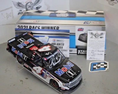 2021 John Hunter Nemechek Mobil 1 Charlotte Win 1/24 Action Diecast Autographed - Image 1 of 2