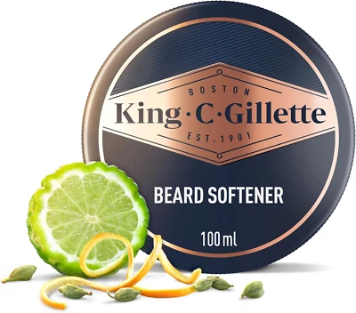 PROCTER & GAMBLE King C. Gillette Bartbalsam für Männer 100 ml mit Kakaobutter Arganöl und Shea