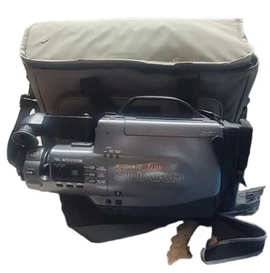 Sharp VL-L330U Jetzoom 12 Camcorder Bag, Charger And Tapes  Untested As-is - Picture 1 of 5