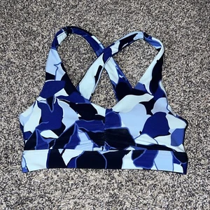 Offline by Aerie Size XS Real Me Stretch Medium Support Bra NWOT Sports Bra Blue - Picture 1 of 8