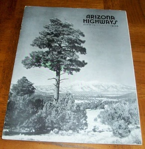 VINTAGE ARIZONA HIGHWAYS APRIL 1938 B & W ISSUE -GERONIMO - THE ARMY IN ARIZONA - Picture 1 of 9
