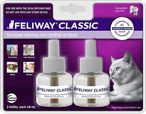 FELIWAY Classic Diffuser Refill 48 ml Twin Pack Calming Between Cats