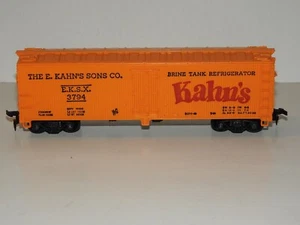 MANTUA HO SCALE "THE KAHN'S SONS CO." #EKSX3794 BRINE TANK WOOD REEFER 32' - Picture 1 of 6