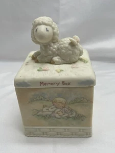 Precious Moments 2001 Childs Trinket Little Lamb Memory Box with Lid 828599 - Picture 1 of 11