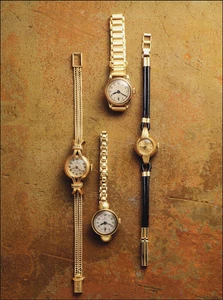 1989 Vintage Print ROLEX Ladies Pink Gold Watch Band Timepiece Art Plate Image - Bild 1 von 4