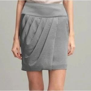 Banana Republic Faux Wrap Draped Tulip Skirt Size 0 Office Siren Career NEW - Picture 1 of 14