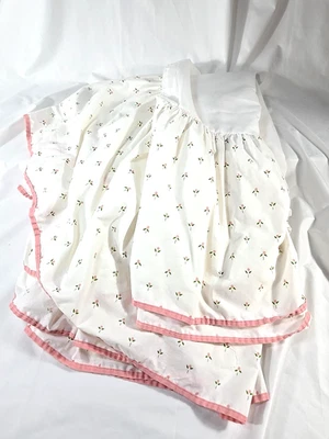 Vintage LAURA ASHLEY Bed Skirt Queen Castleberry  Dust Ruffle 14" Drop - Image 1 of 3