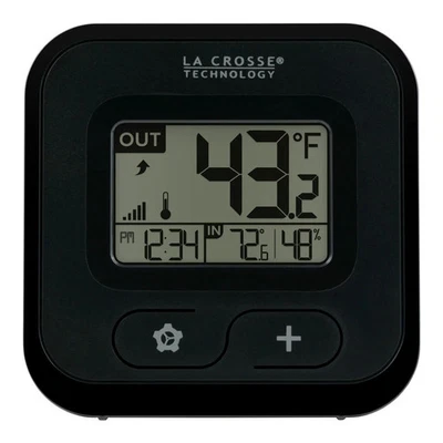 La Crosse Technology Wireless Compact Digital Thermometer Black - Image 1 of 4