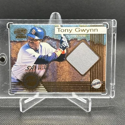 ¡Parche de camiseta de béisbol 2001 Pacific Tony Gwynn usado en juegos!! Foto 1 de 4