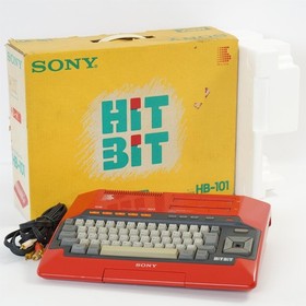 MSX SONY HIT BIT Home Computer HB-101 RED Boxed Tested JAPAN Game 203218
