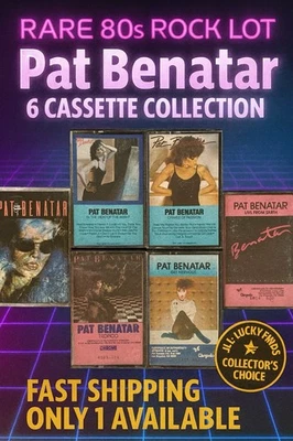 Pat Benatar Cassette Lot of 6 | Crimes of Passion, Tropico, Get Nervous, Live - Image 1 of 4
