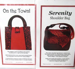 Patterns by Annie Lot 2 Serenity Schultertasche mit On The Town Textur Magic Neu - Bild 1 von 5