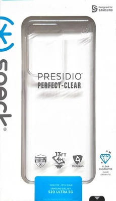 Speck Products Presidio Perfect-Clear Samsung Galaxy S20 Ultra Clear Case - Image 1 of 3