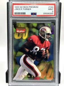 1995 Skybox Premium Style Points #144 JERRY RICE/ERIC TURNER PSA 9 49ers - Picture 1 of 2