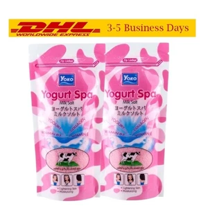 2xYoko Spa Salt Milk Yogurt Collagen Whitening Scrub 300g Vitamin Body Skin B3 - Picture 1 of 8