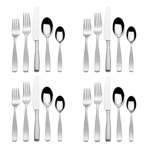 Mikasa Satin Loft 18/10 Stainless Steel 20pc. Flatware Set (Service for Four) - Picture 1 of 4