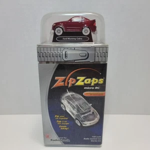 Zip Zaps Radio Shack Micro RC Ford Mustang Cobra Red 1:64 - Picture 1 of 6