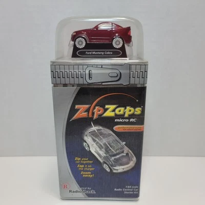 Zip Zaps Radio Shack Micro RC Ford Mustang Cobra Red 1:64 - Image 1 of 4