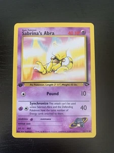 Pokemon Sabrina's Abra 93/132 Gym Challenge - 1. Edition - Bild 1 von 2