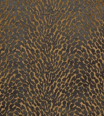 Animal Print Bronze Plush Heavyweight Velvet Fabric Curtain Upholstery Cushion - image 1 of 4