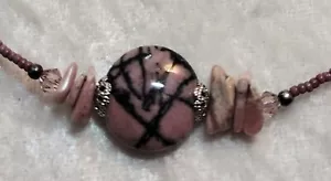 DTC "S.S Collection" Halskette mit Rhodonit, Rhodochrosit, Swarovski & Hämatit - Bild 1 von 2
