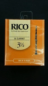 Cañas de clarinete Rico Box of Ten talla 3,5 Bb RCA1035 perfectas para la temporada de bandas - Imagen 1 de 3